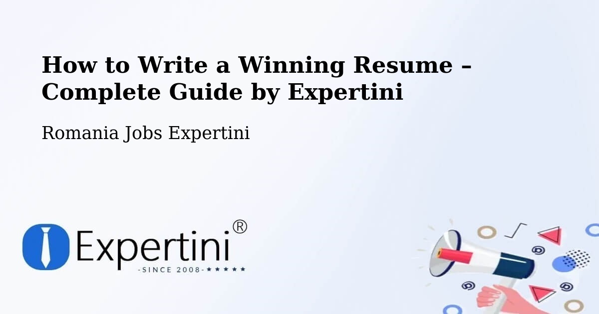 Resume Writing Guide for Job Seekers – Bara - Bara, Romania Jobs Expertini